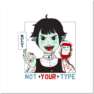 not your type Posters and Art